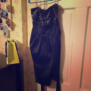 Black Sequins Dress